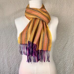 Elegant Multicolor Striped Scarf